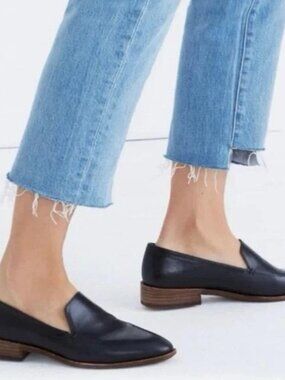 Madewell Black Leather Loafers